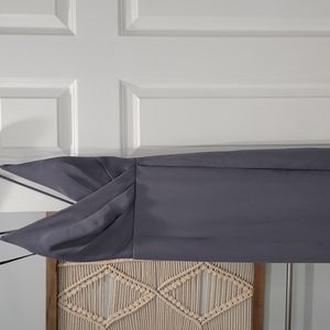 Pewter grey slit dress Bill Levkoff